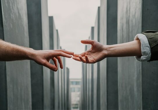 Make a difference - hands meeting